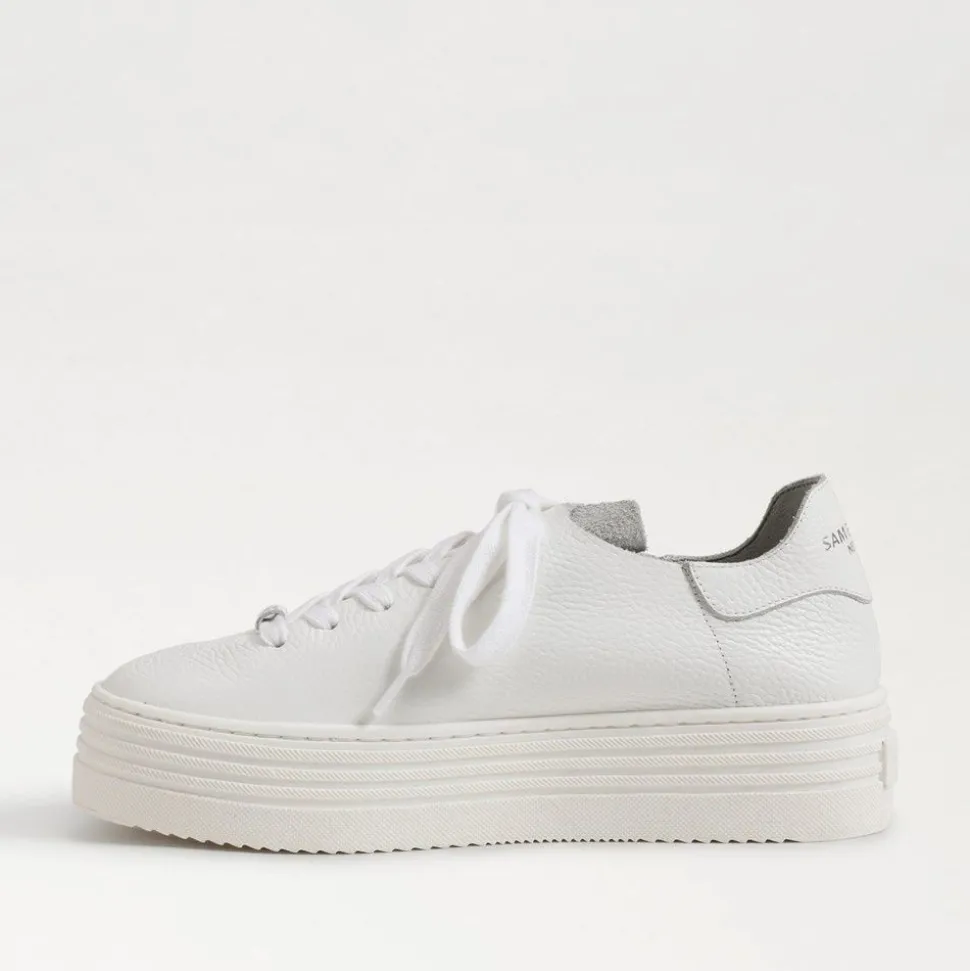 Sam Edelman Sneaker- Pippy White Leather Sneaker