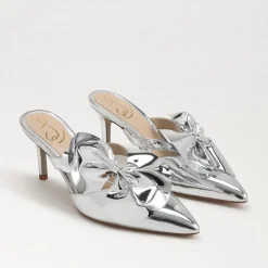 Sam Edelman Heel- Veranda Mule Pump Soft Silver