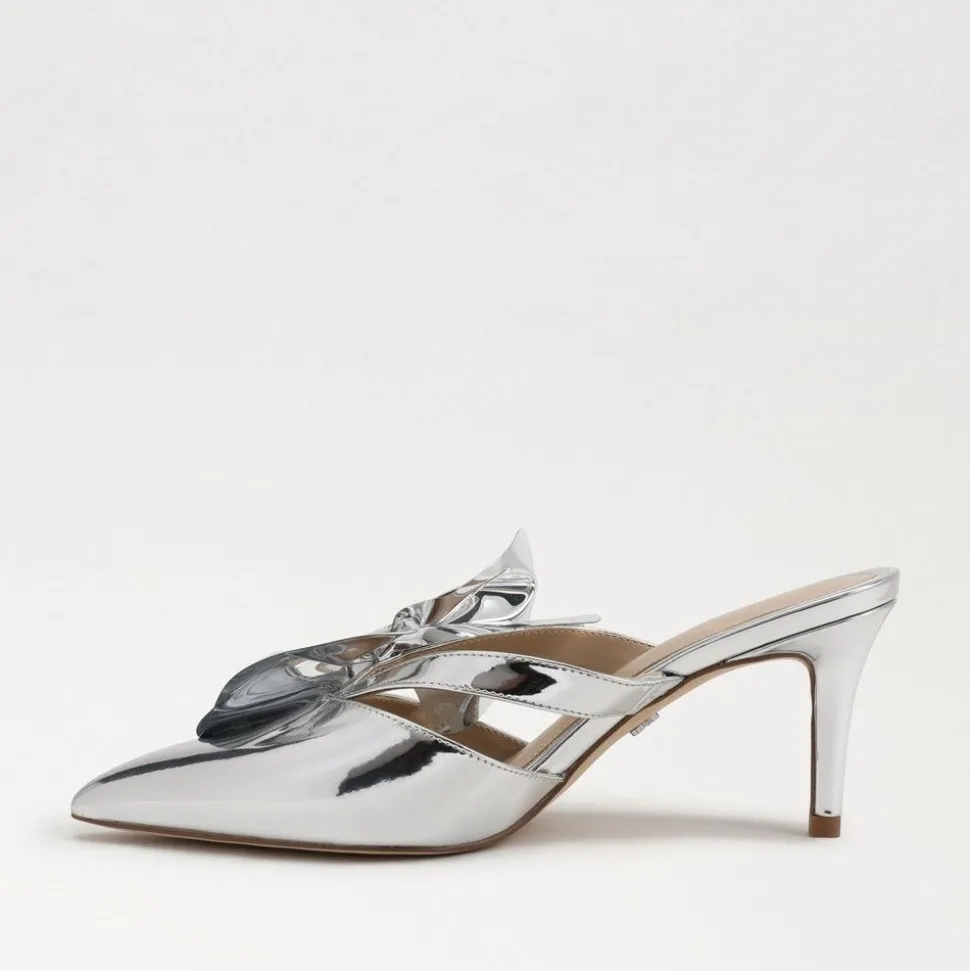 Sam Edelman Heel- Veranda Mule Pump Soft Silver