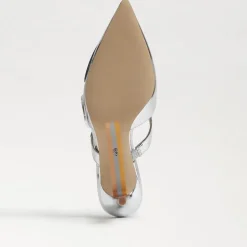 Sam Edelman Heel- Veranda Mule Pump Soft Silver