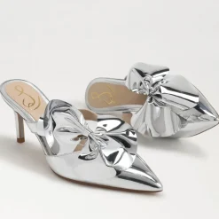 Sam Edelman Heel- Veranda Mule Pump Soft Silver