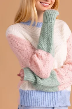 S'edge Apparel Sweaters-S'Edge Apparel Piper Sweater Colorblock