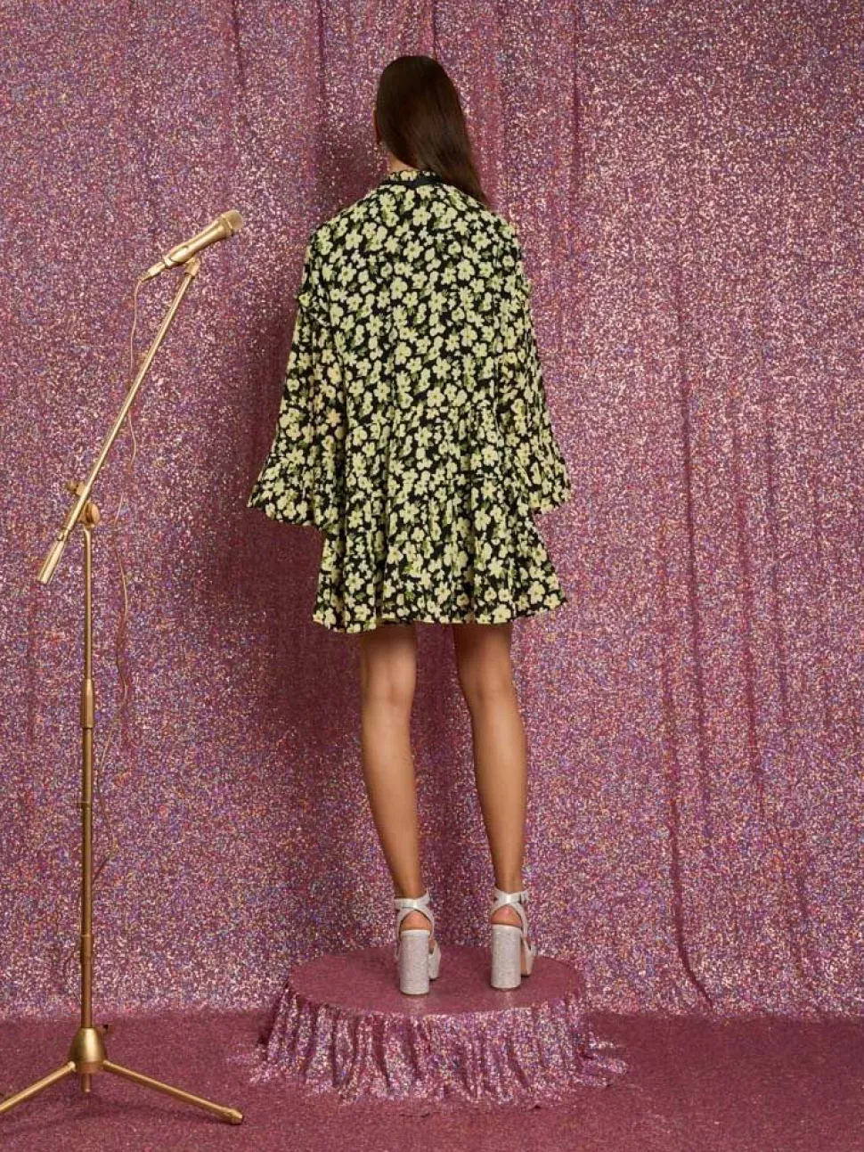 Sister Jane Mini- Acoustic Floral Mini Dress