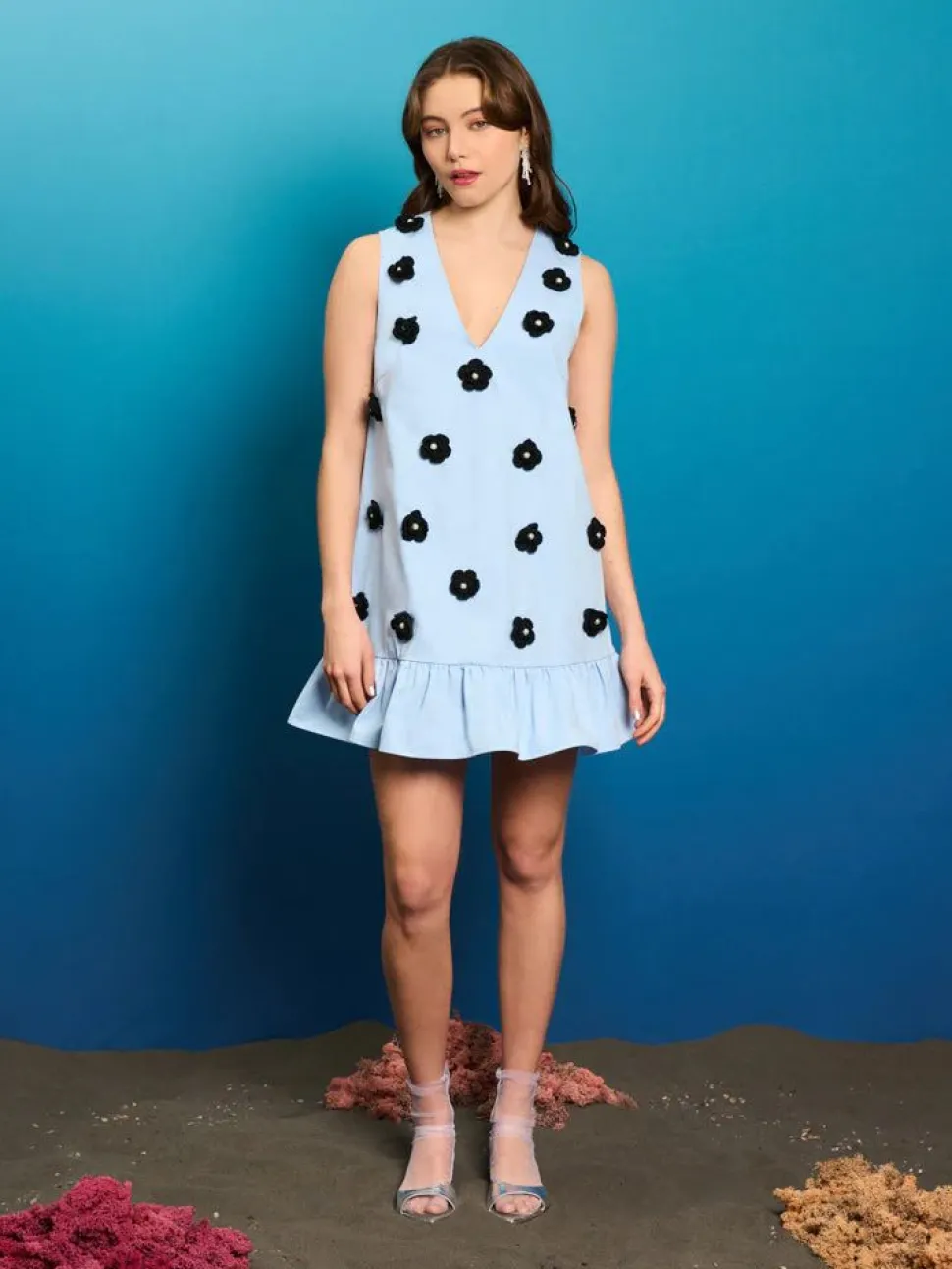 Sister Jane Mini- Capri Crochet Mini Dress