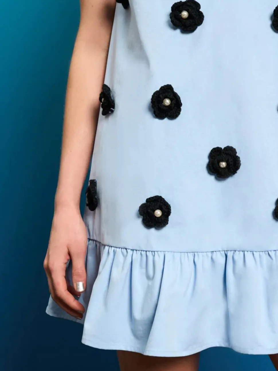 Sister Jane Mini- Capri Crochet Mini Dress