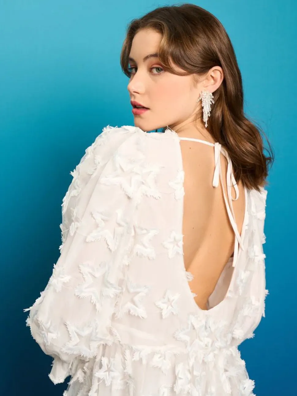 Sister Jane Mini- Periwinkle Organza Mini Dress