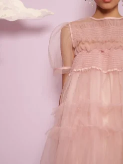 Sister Jane Mini- Pointe Tulle Shirring Dress