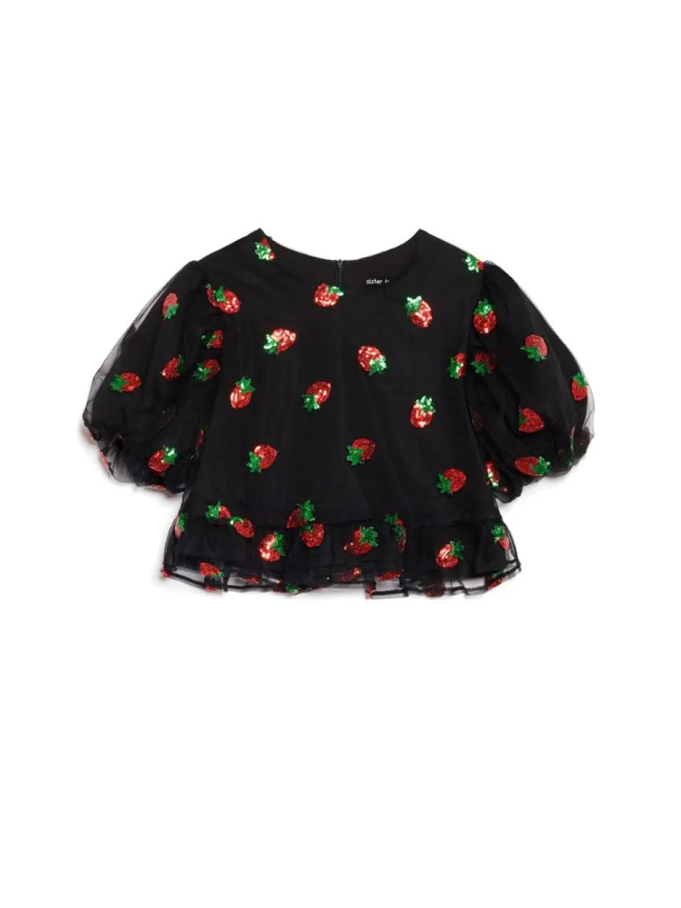Sister Jane Blouses- Strawberry Sequin Top