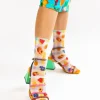 Sock Candy Socks And Tights- Gingham Fruits Ankle Sock