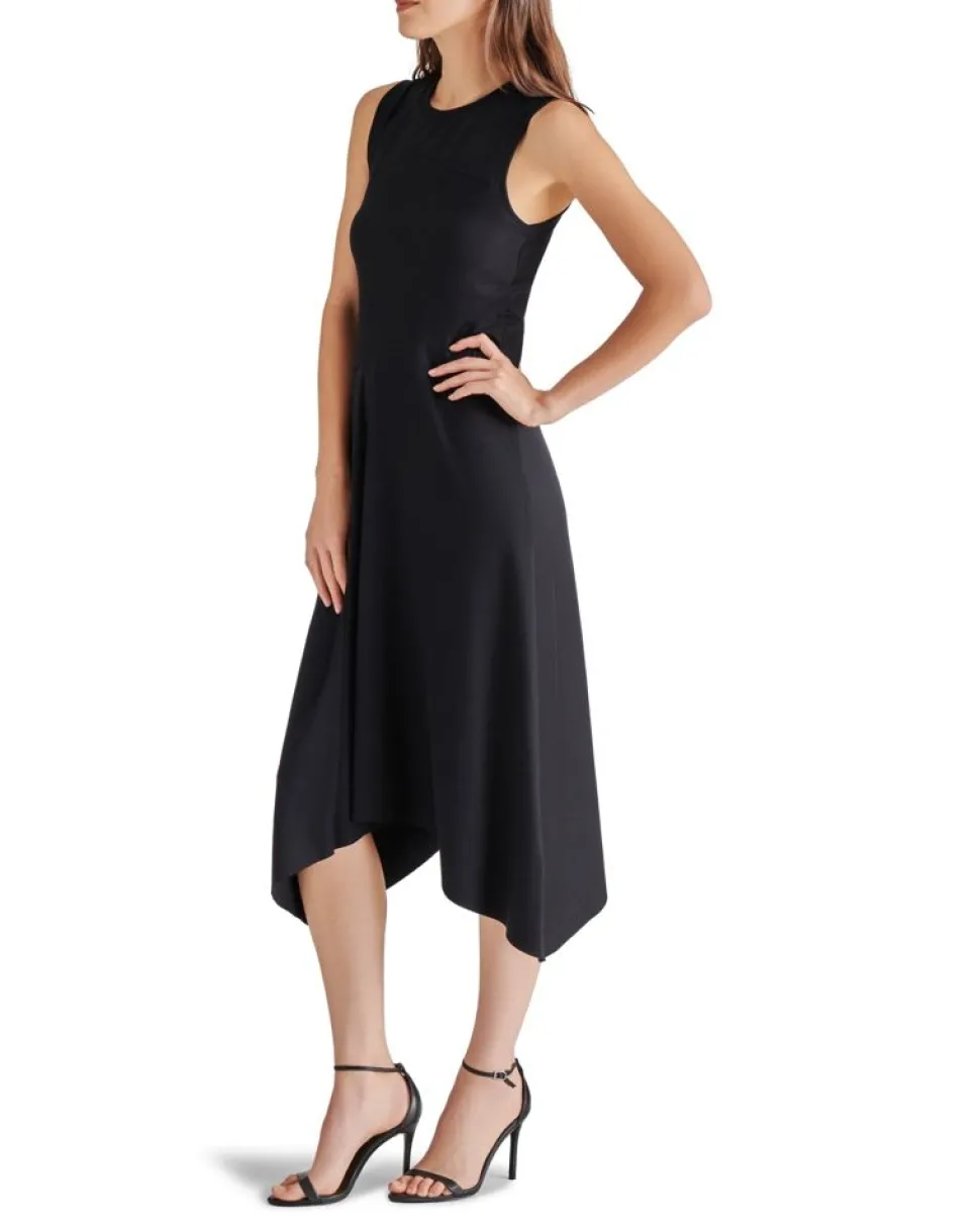 Steve Madden Midi- Anisa Black Dress