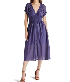 Steve Madden Midi- Tahlia Dress Vintage Blue