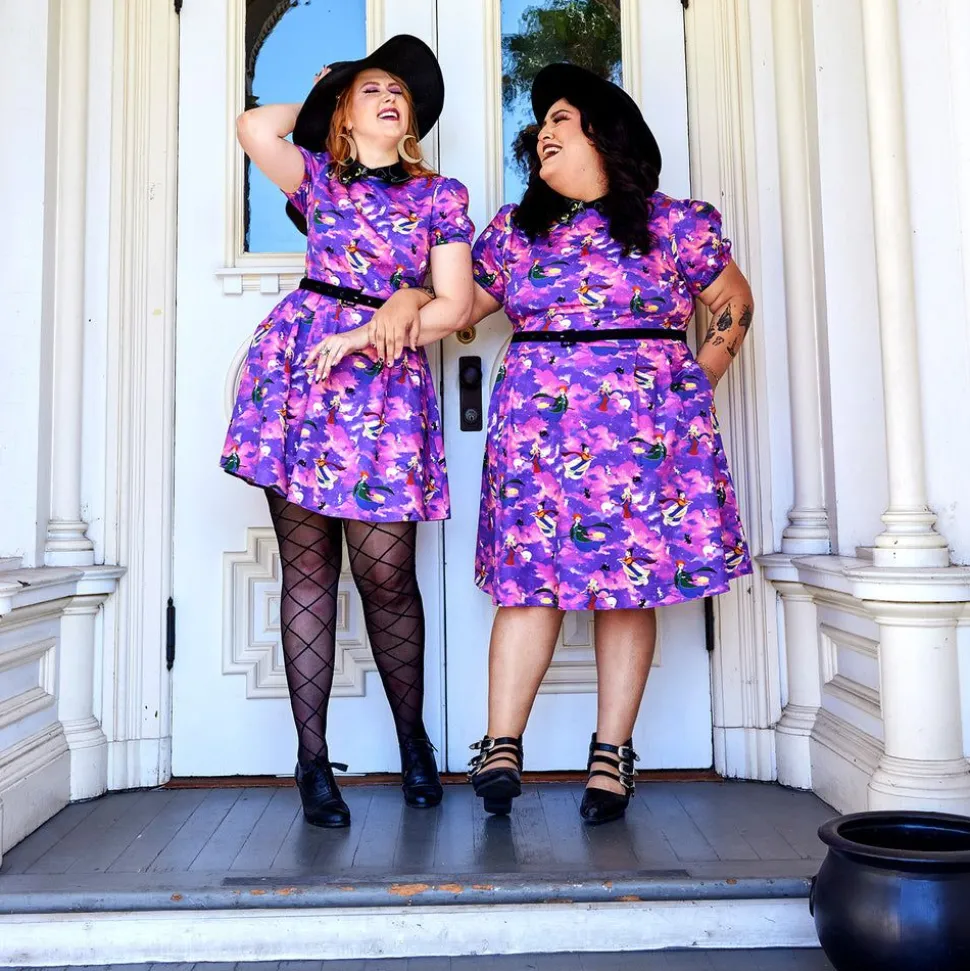 Stitch Shoppe Mini- Hocus Pocus Sunset Sanderson Sisters Natasha Dress