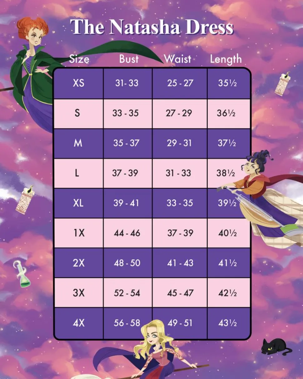 Stitch Shoppe Mini- Hocus Pocus Sunset Sanderson Sisters Natasha Dress