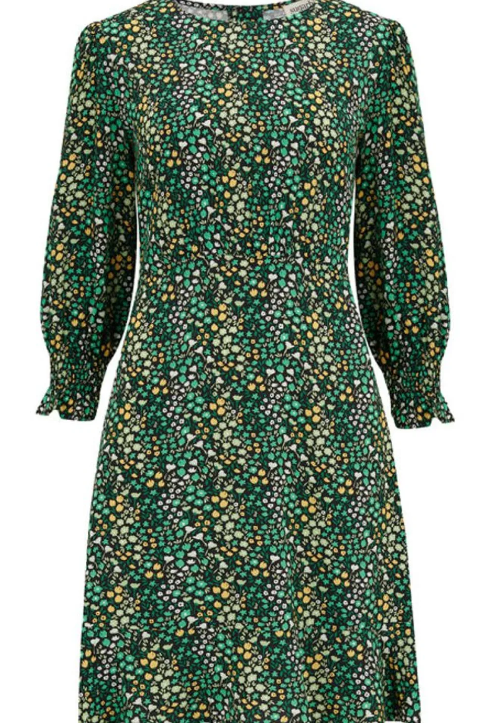 Sugarhill Brighton Mini- Lorelei Dress - Black/Green, Ditsy Floral