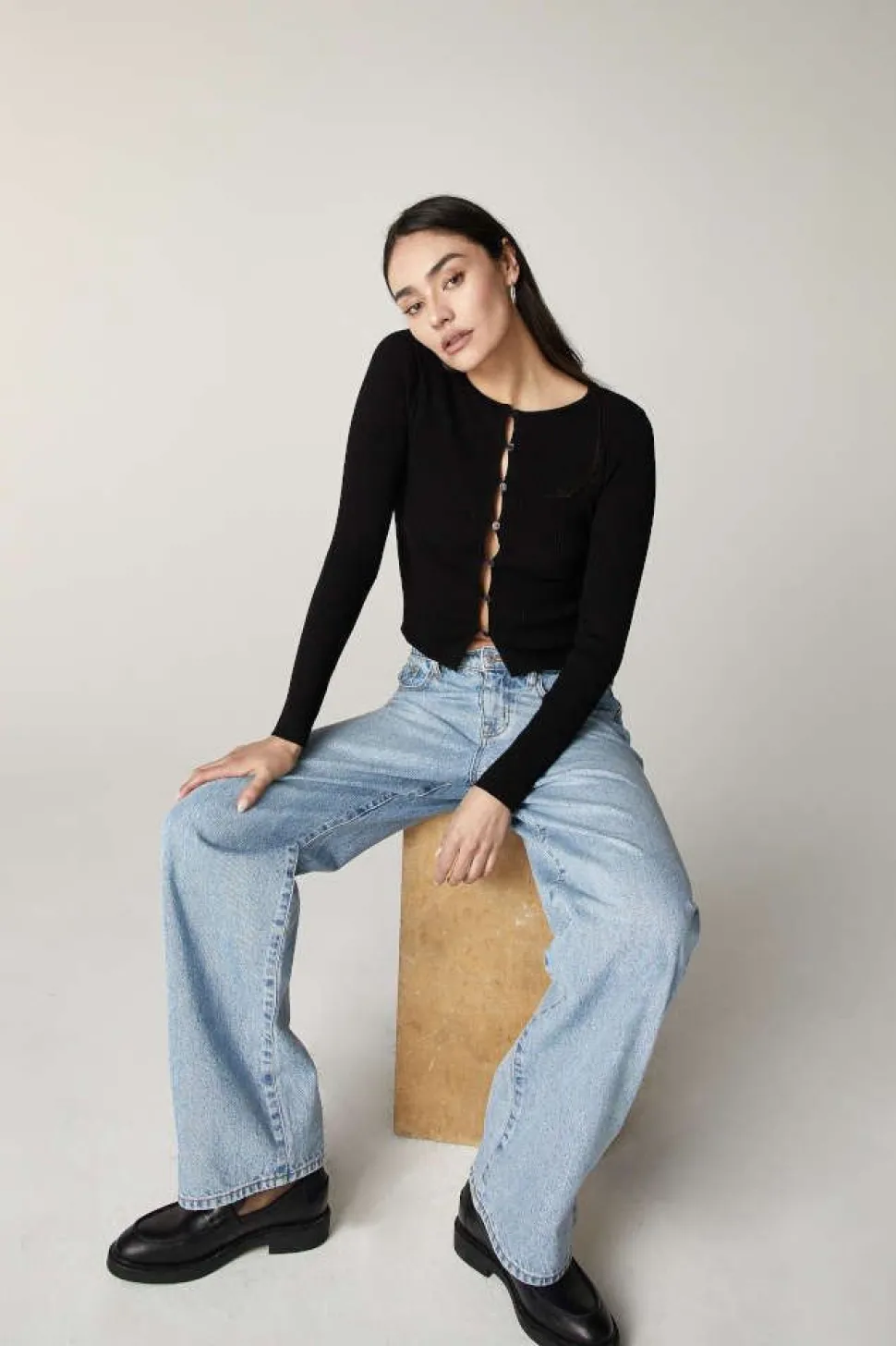 Unpublished Jeans- Rumi High-Rise Stacked Leg In Highland