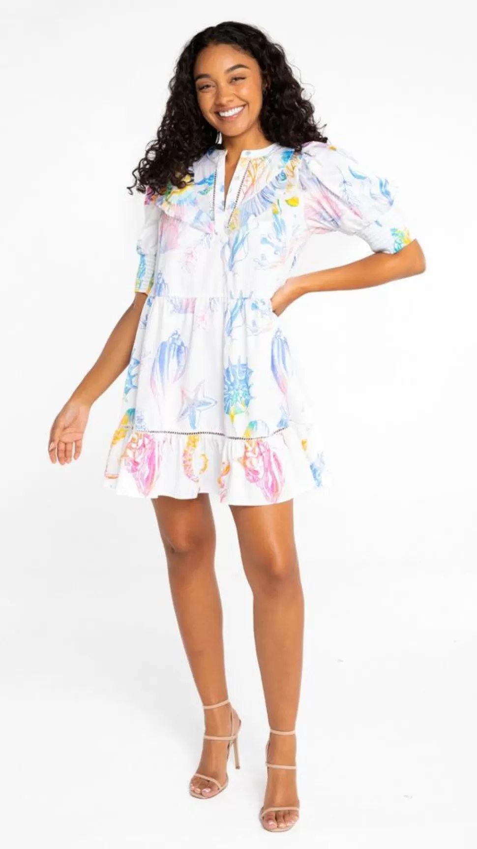 Alden Adair Mini- Kaiya Dress Pacific