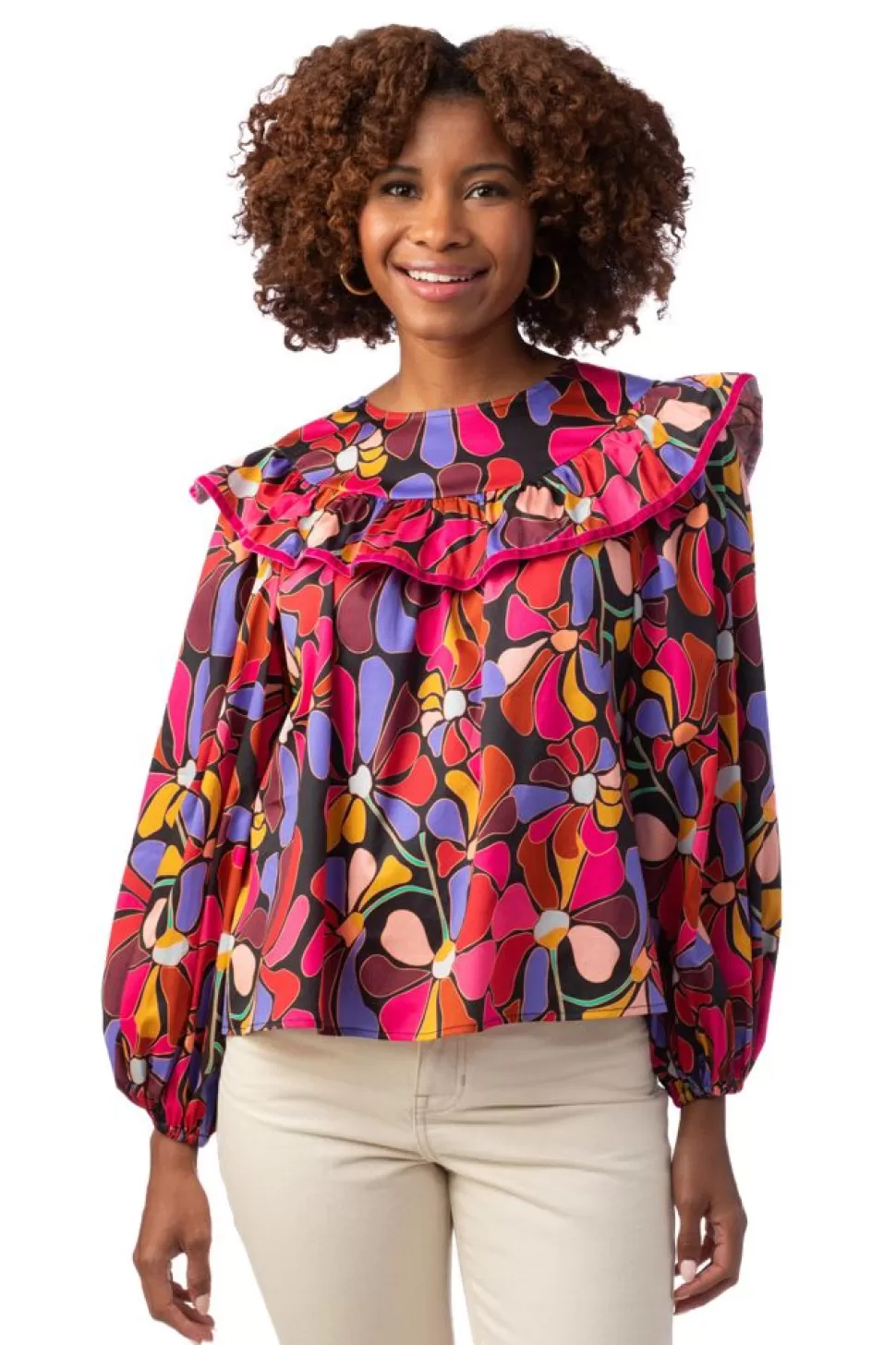 Crosby By Mollie Burch Blouses- Francine Top Daily Disco