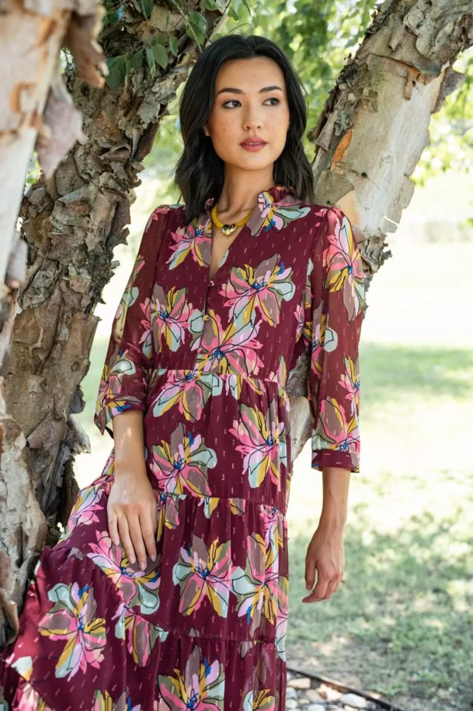 Crosby By Mollie Burch Maxi- Macrostie Dress - Gallery Floral