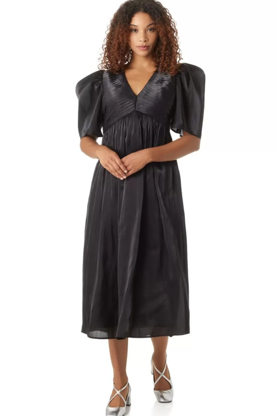 Crosby By Mollie Burch Midi- Marley Dress Black