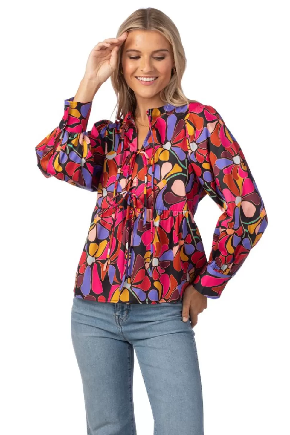 Crosby By Mollie Burch Blouses- Renny Top Daily Disco