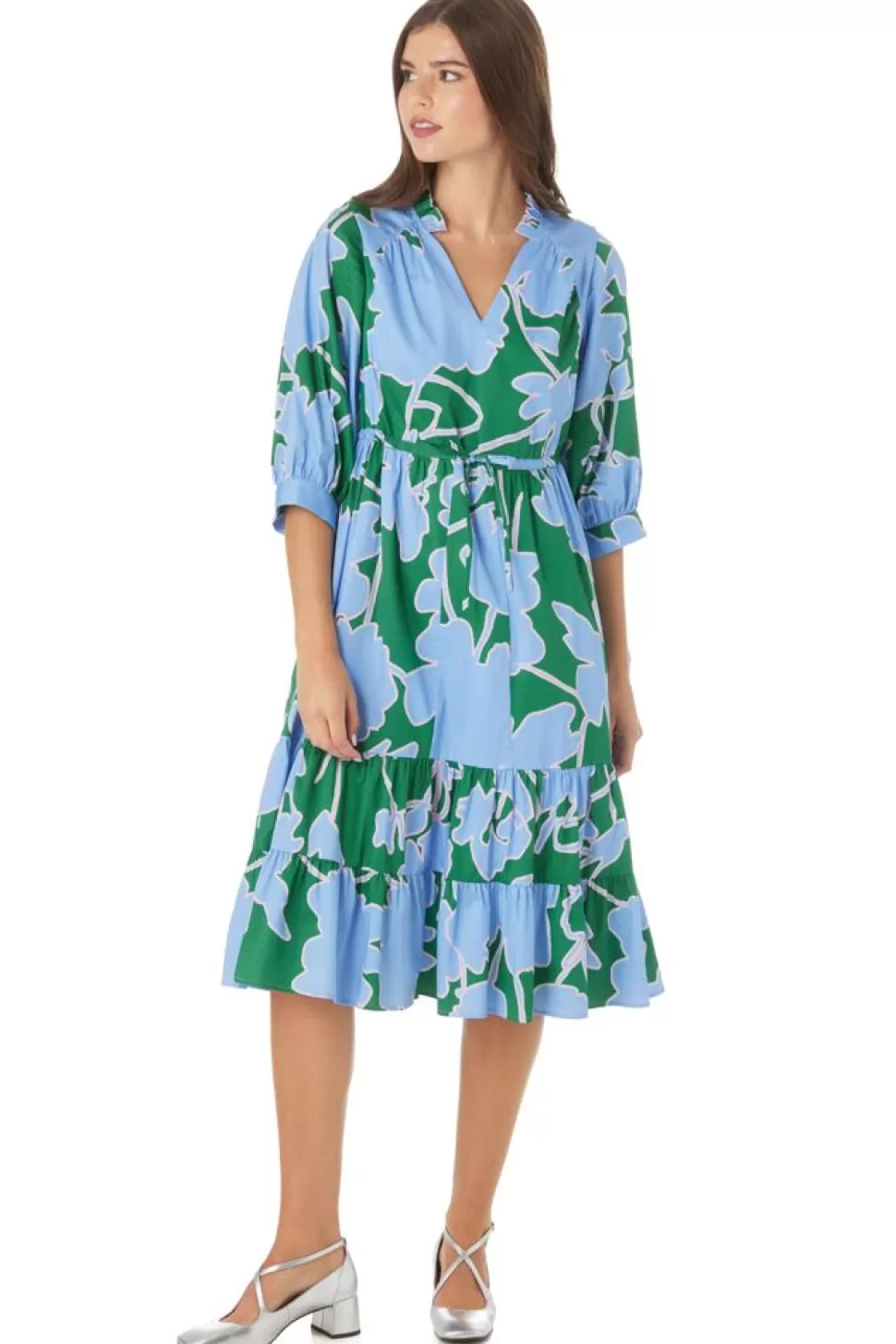 Crosby By Mollie Burch Midi- Tallie Dress Floral Figure