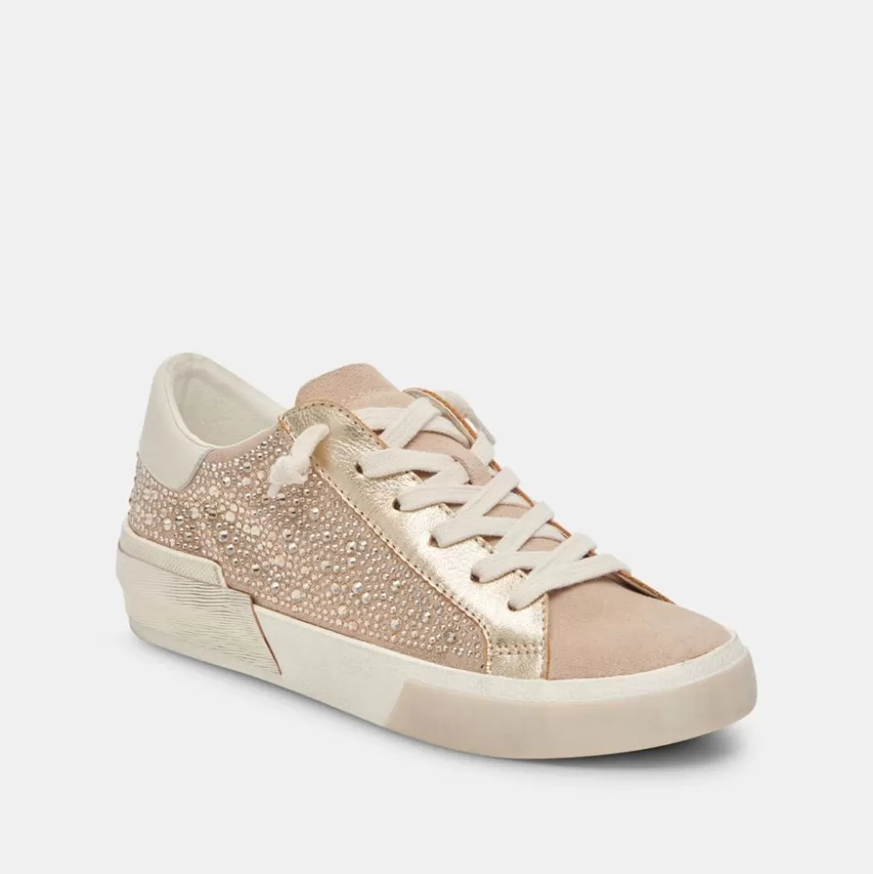 Dolce Vita Sneaker- Zina Crystal Gold Suede