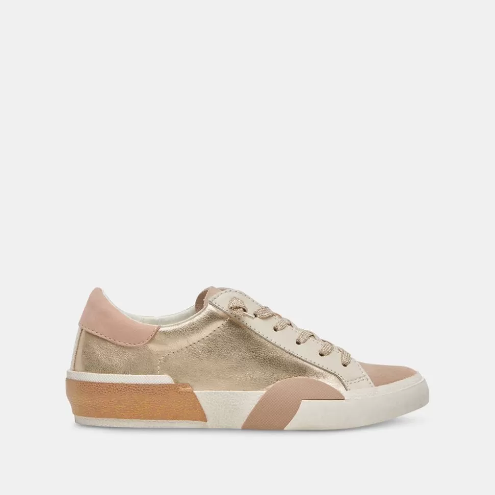 Dolce Vita Sneaker- Zina Gold Leather