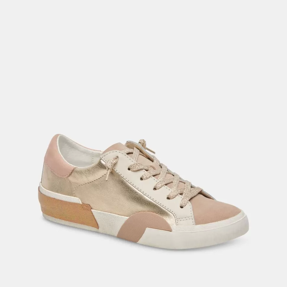 Dolce Vita Sneaker- Zina Gold Leather