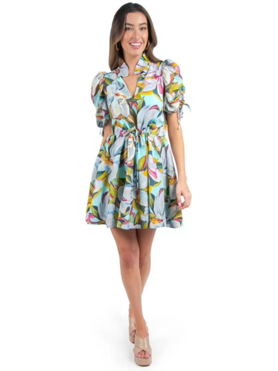 Emily McCarthy Mini- Posey Dress Magnolia