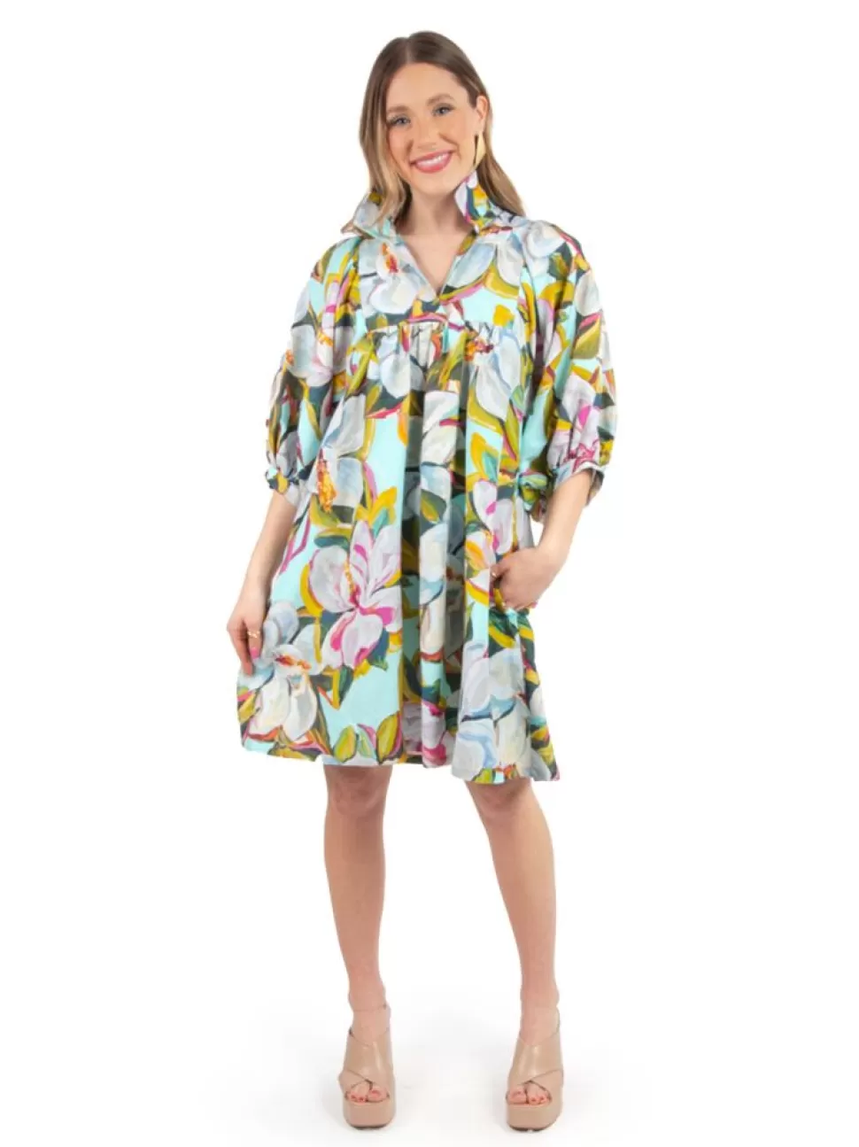 Emily McCarthy Mini- Stella Dress Magnolia