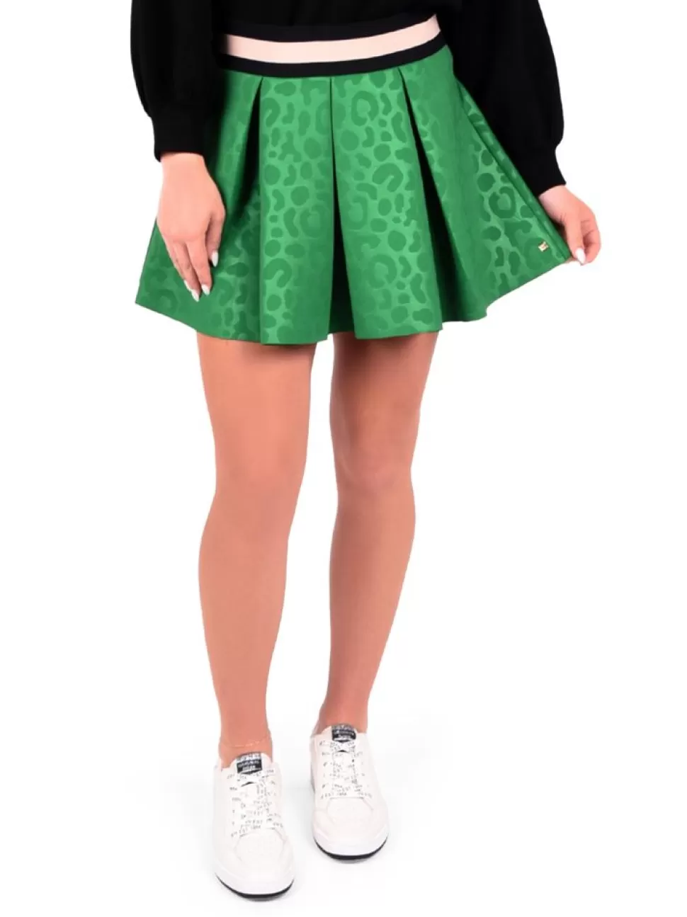 Emily McCarthy Skirts- Sydney Skirt Evergreen Cheetah