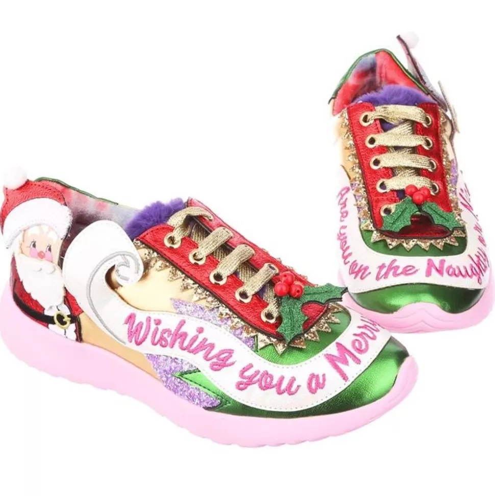 Irregular Choice Sneaker- Checking It Twice