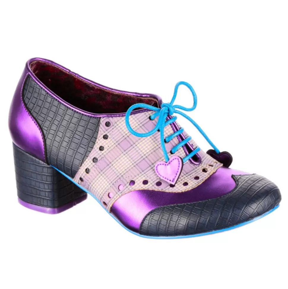 Irregular Choice Loafers/Oxfords- Clara Bow Navy Purple