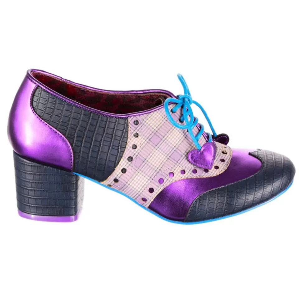 Irregular Choice Loafers/Oxfords- Clara Bow Navy Purple