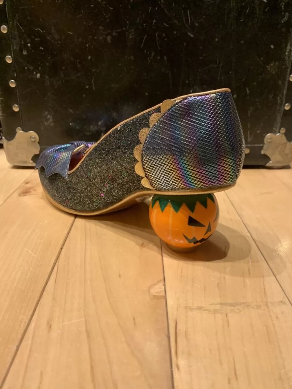 Irregular Choice Heel- Pumpkin Patch Green