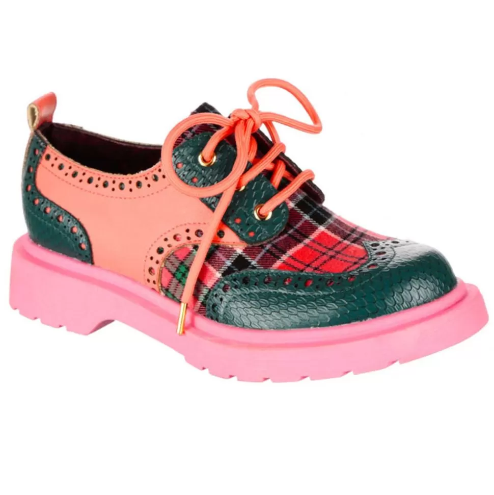 Irregular Choice Loafers/Oxfords- Smart N Spiffy Pink