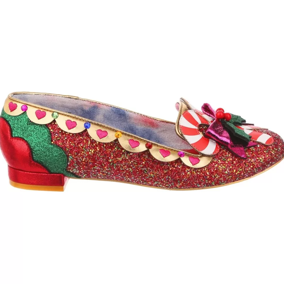 Irregular Choice Flat- Yule Love This