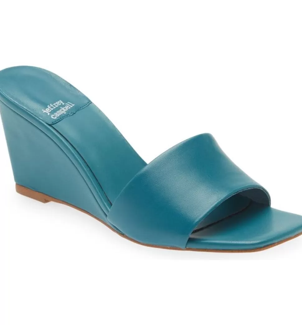 Jeffrey Campbell Wedge- Appetit Teal Wedge