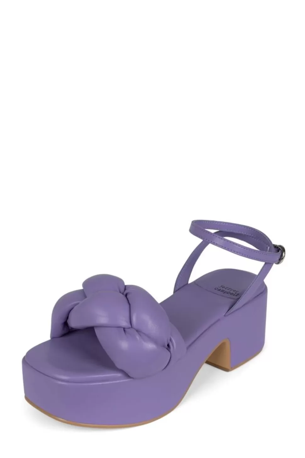 Jeffrey Campbell Sandal- Braided Platform Sandal Lilac