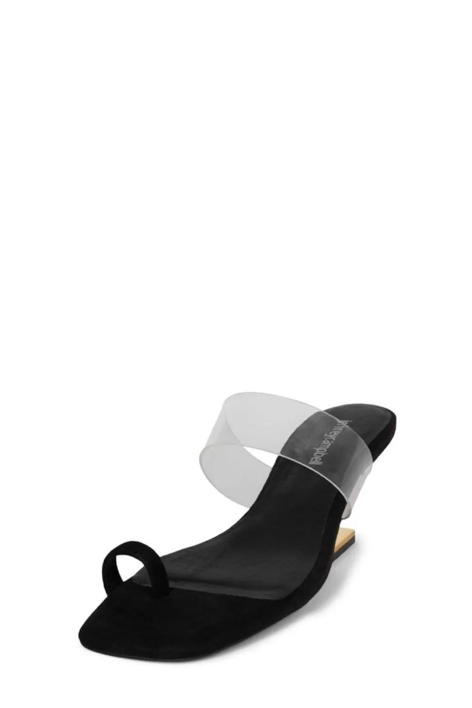 Jeffrey Campbell Sandal- Calculate Black Suede Sandal