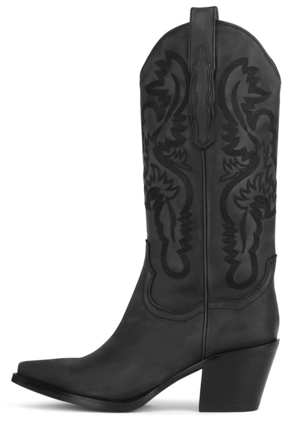 Jeffrey Campbell Boot- Dagget Black Washed Western Boot