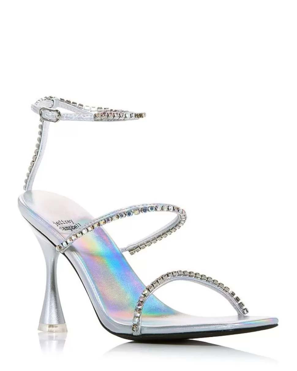 Jeffrey Campbell Heel- Demonica Silver Iridescent Combo