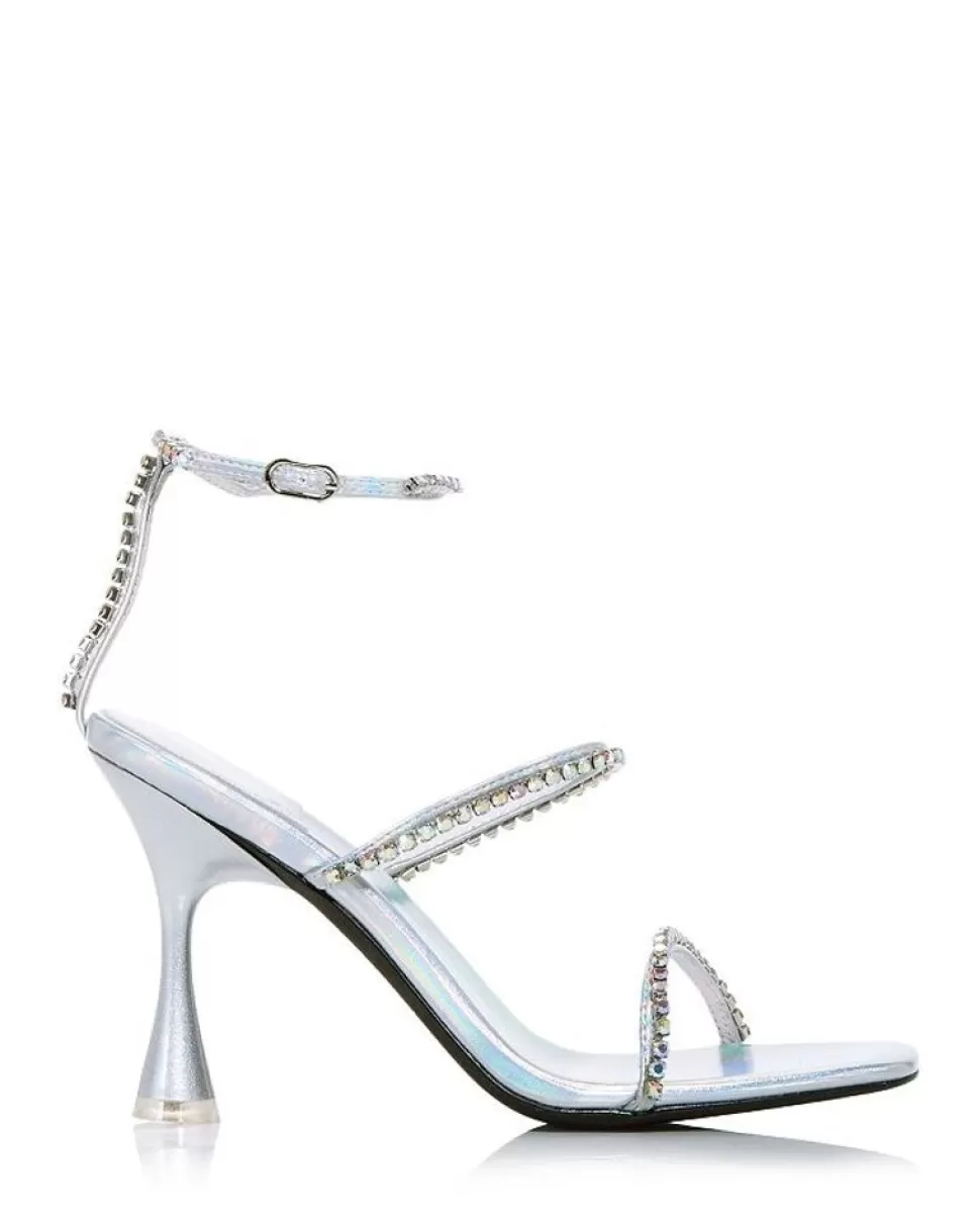 Jeffrey Campbell Heel- Demonica Silver Iridescent Combo