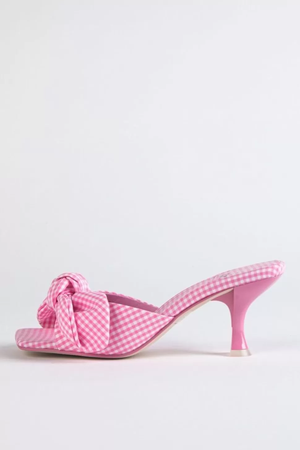 Jeffrey Campbell Heel- Mr Big Bow Pink Gingham