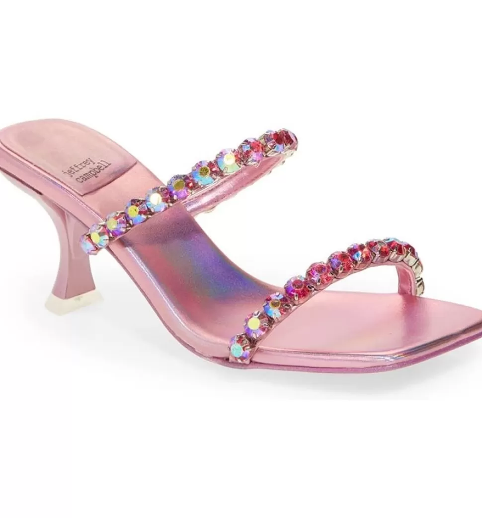 Jeffrey Campbell Heel- Mrs Big 2 Pink Inidescent Combo