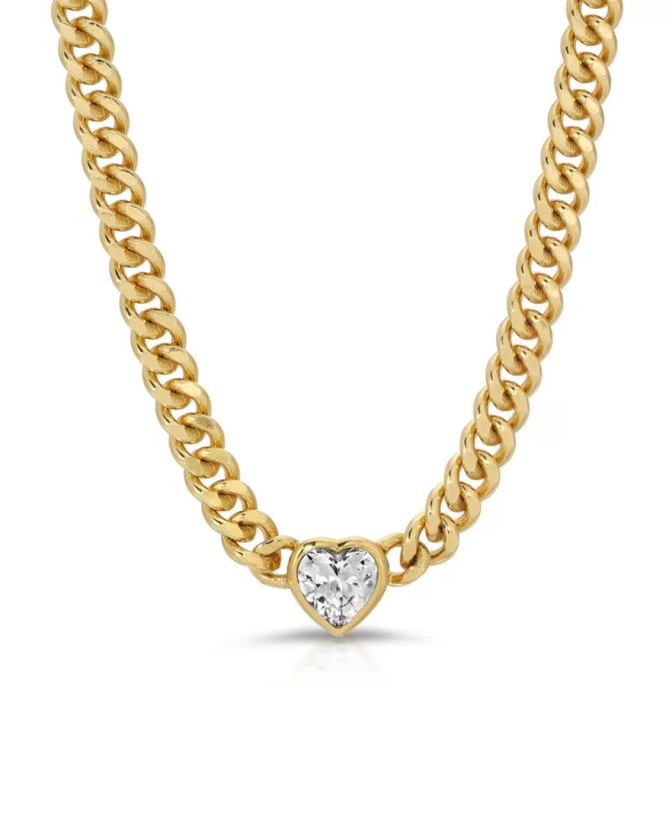 Jurate LA Jewelry- Sugar Heart Chain Link Necklace