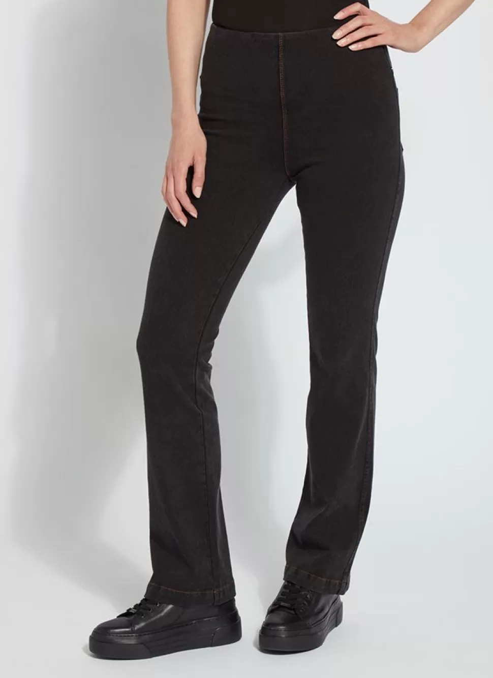 Lysse Pants- Baby Bootcut Denim Midtown Black