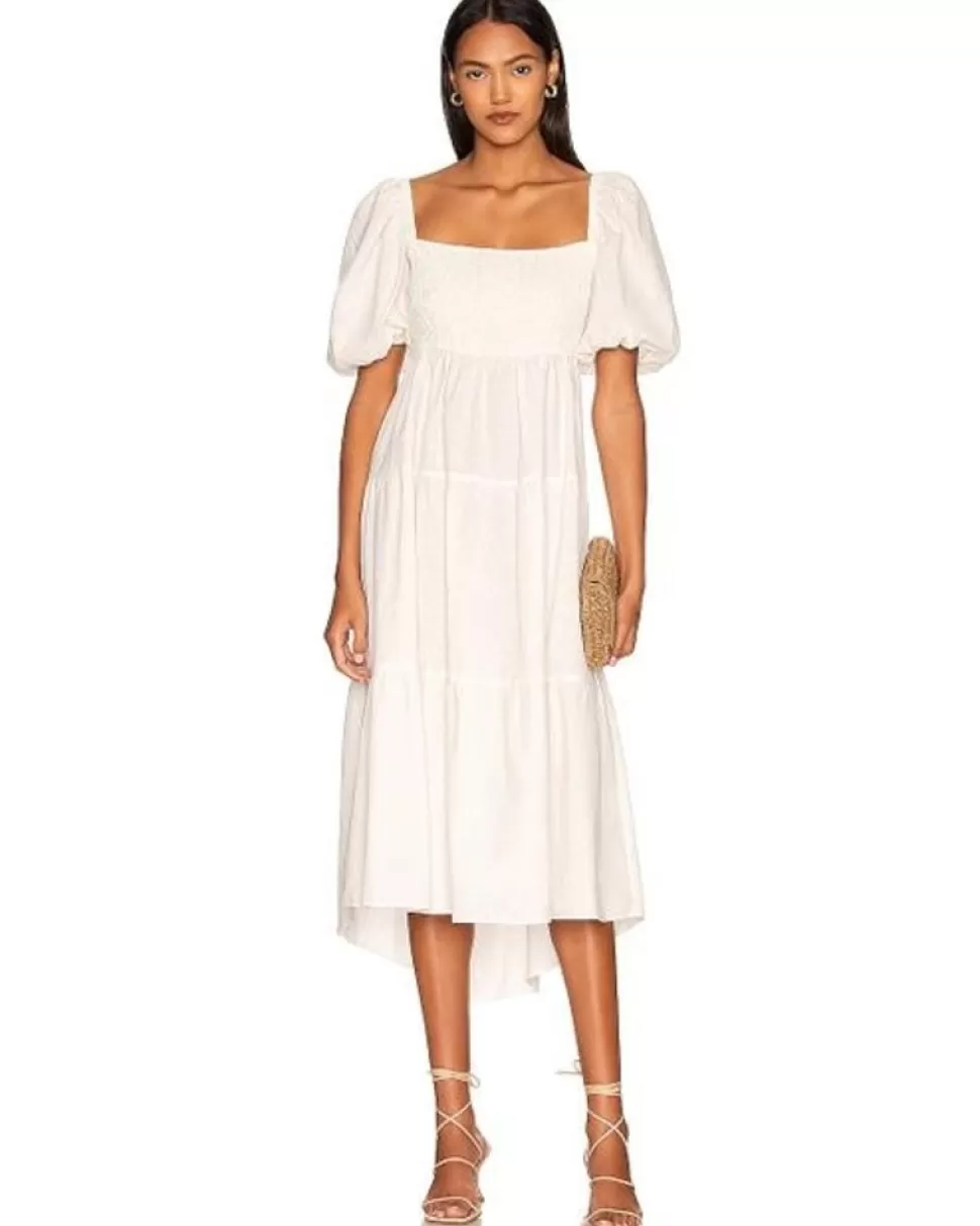 MINKPINK Midi- Azalea Midi Dress Ivory