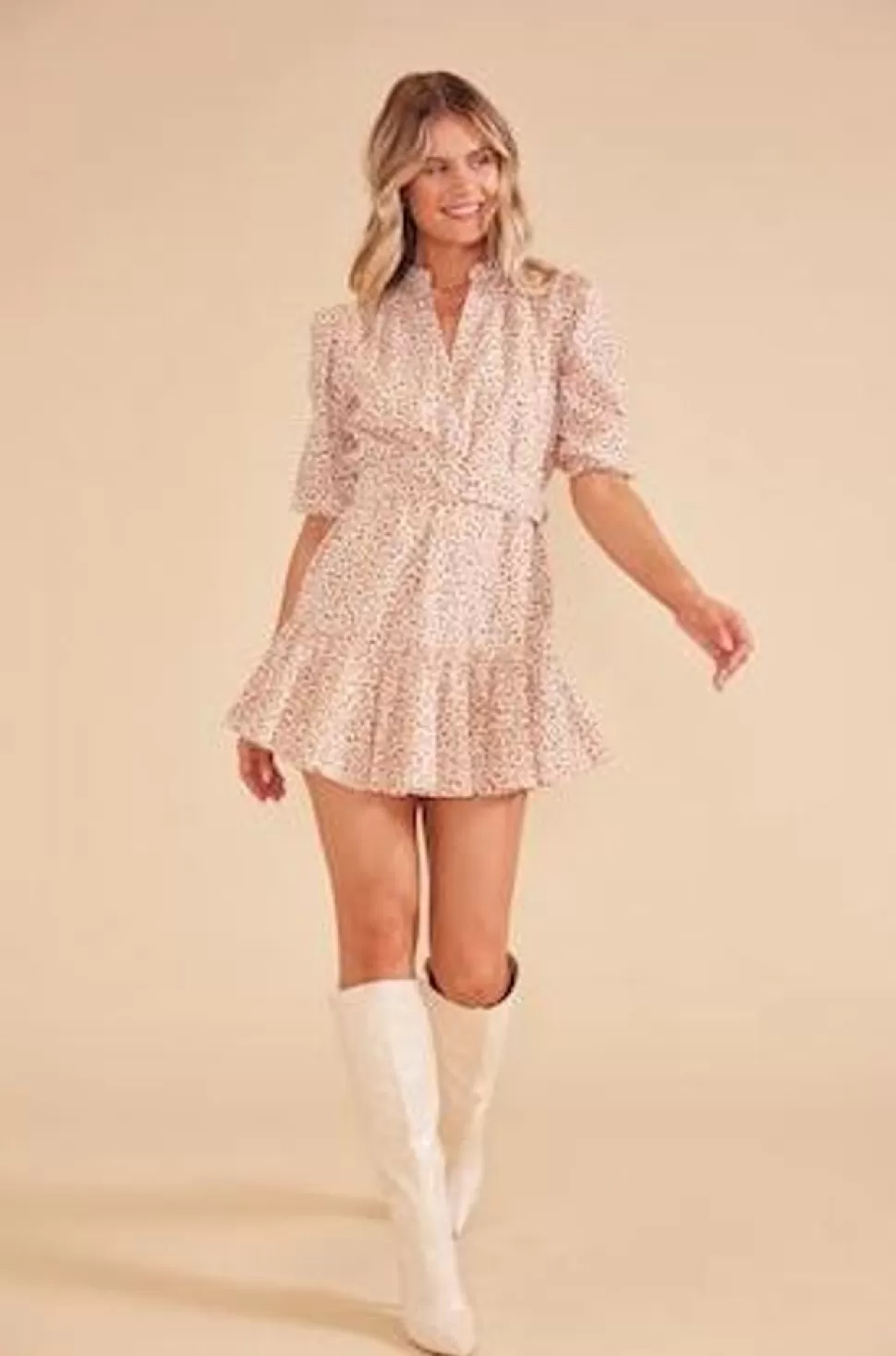 MINKPINK Mini- Freya Belted Mini Dress