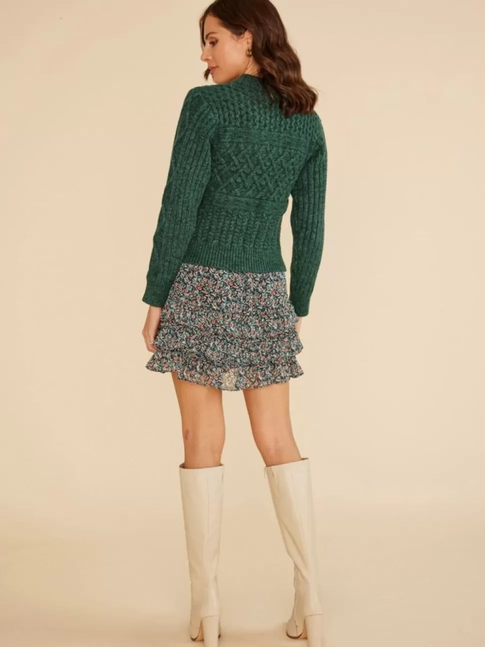 MINKPINK Sweaters- Kira Green Knit Jumper